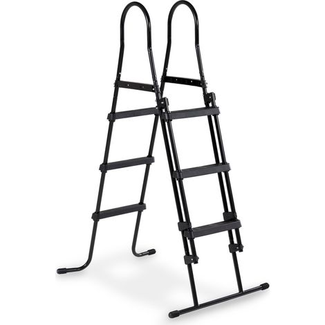 EXIT Pool Ladders for Frame Height of 35.83-42.13in – Black