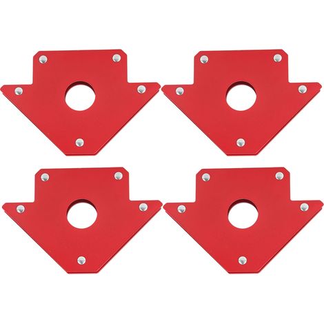 Set mit 4 Schweißmagneten (50 lb) mit Pfeil, 45/90/135°-Winkel, multidirektionaler Magnethalter für Schweißpositionierer, wasserdichtes Werkzeug (1/5)