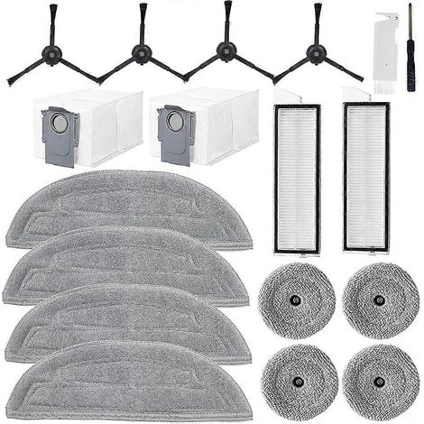 Accessoires pour Roborock S8 MaxV Ultra, S8 Max Ultra aspirateur robot pièce détachée, chiffon, sacs à poussière, brosses latérales, filtres (1/5)