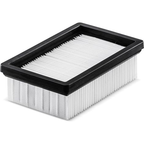 Filtre Plissé Plat KFI 4440 , pour Aspirateur Eau & Poussière Kärcher, Puissante Aspiration de Poussières Fines Lors de Travaux de Rénovation et avec des Outils Électriques (1/5)