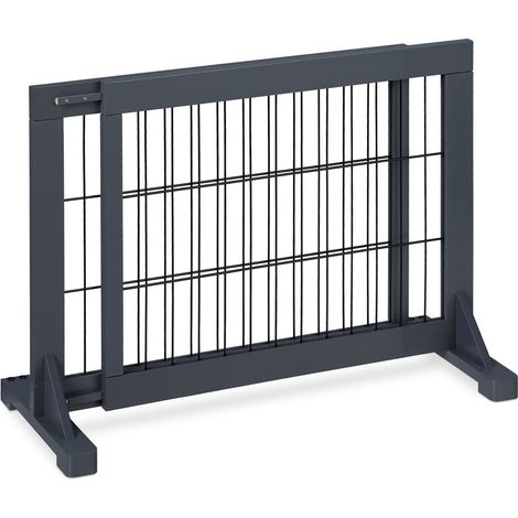 Puerta de seguridad retráctil gris (1/5)