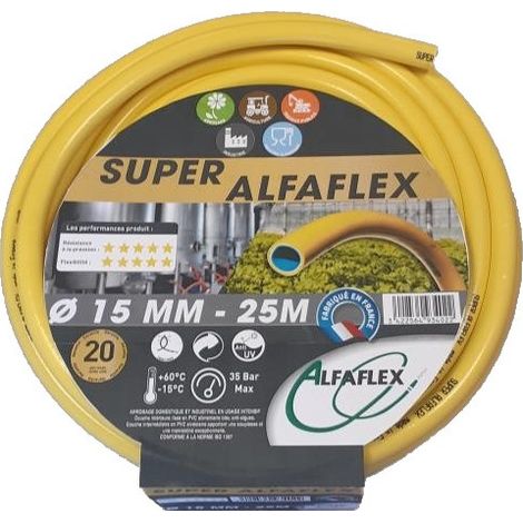 Tuyau d arrosage diamètre 19mm longueur 25m SUPER ALFAFLEX AFSUP19025 (1/2)