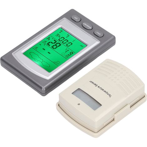 Batteriebetriebenes digitales LCD-Funkthermometer mit Hygrometer, Temperatur- und Feuchtigkeitssensor, Messmonitor (1/5)