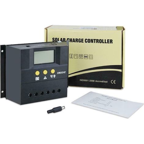 50A Regolatore Di carica solare fotovoltaico LCD 12V /24V Per pannello solare CM5024Z