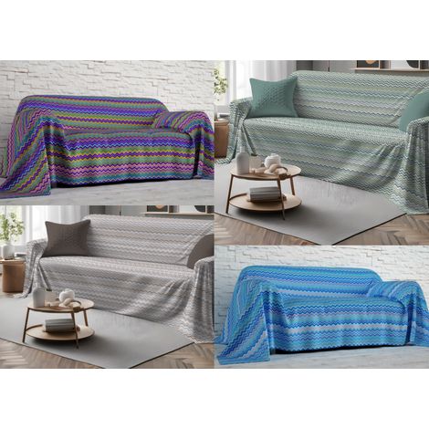 Telo Arredo Granfoulard Copritutto Salvadivano 100% Cotone Dis. Baia, misuraSingolocoloreBeige