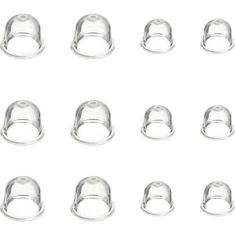 12 Pieces Carburetor Primer Pump Bulb 19mm and 22mm Primer Bulb Carburetor Accessories for Brushcutter Chainsaw Blower Lawnmower (1/4)