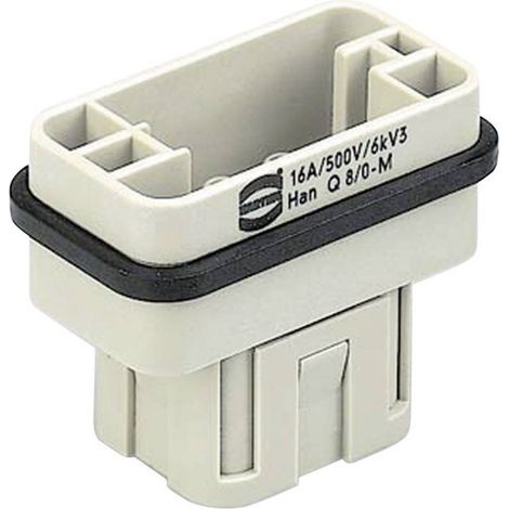 HARTING 09120083001 Insert mâle Han® Q 8 + PE à sertir 1 pc(s) D15394 (1/3)