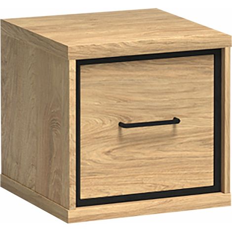 Mesilla de noche Etrmoni 120 , Número de cajones: 0, Número de puertas: 1, 41x40x41cm, Aglomerado laminado