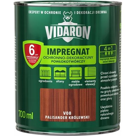 Impregnante protettivo e decorativo filmogeno Vidaron per palissandro KRÓLEWSKIi V08 0,7L (1/2)
