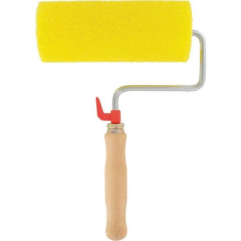 Rouleau de peinture - Outibat - Manchon pro crépi - Gros grain - 180x75mm - Manche bois incolore