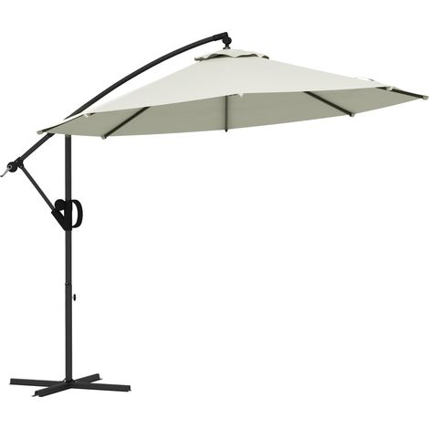 Parasol octogonal déporté VALLY crème (1/5)