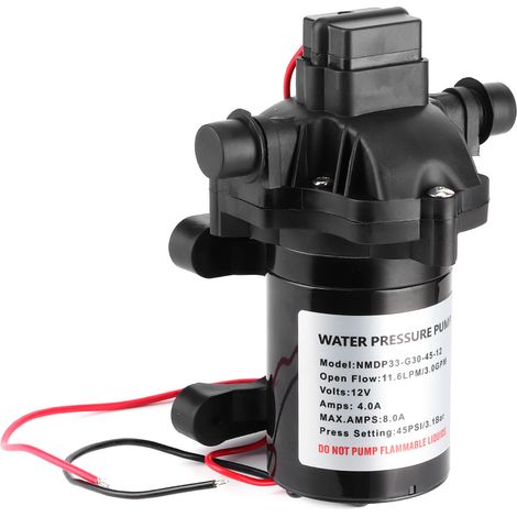 Pompe à diaphragme 12V 3.0GPM 45PSI auto-amorçante haute pression pour bateau, camping-car et marine (1/5)