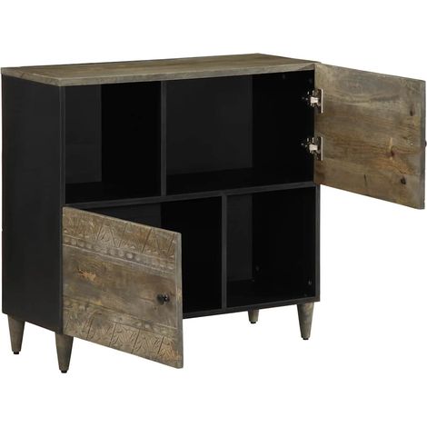 Sideboard/Anrichte/Buffet 80x33x75 cm Massivholz Mango LXWW429112 (1/5)