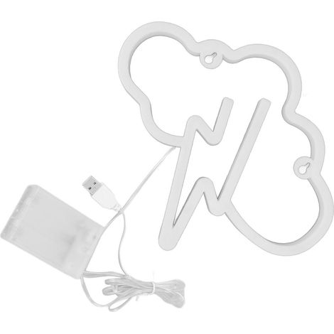 Enseigne lumineuse LED 5V basse tension alimentation USB batterie pour maison extérieur (1/5)