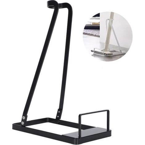 Support pour aspirateur - Support universel - Support de sol - Compatible avec les aspirateurs Dyson - Métal - Noir (1/4)