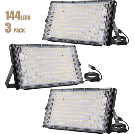 Lampada da lavoro a LED USB da 5V con 50/96/144 LED, luce bianca 6000K, cavo da 1,5 m e interruttore per garage, officina, luogo di lavoro interno.