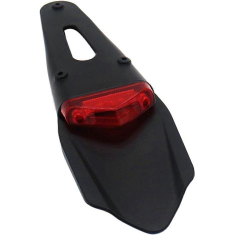 luces traseras LED para motocicleta y tope de guardabarros trasero Enduro para CR EXC WRF 250 400 426 450 Negro (