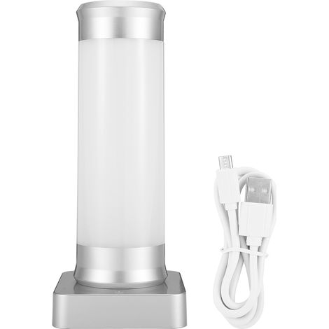 Ortviai Lampe de nuit LED tactile avec recharge USB, batterie intégrée 2100 mAh, lumière chaude 3600 K, pour chevet ou bureau (1/4)