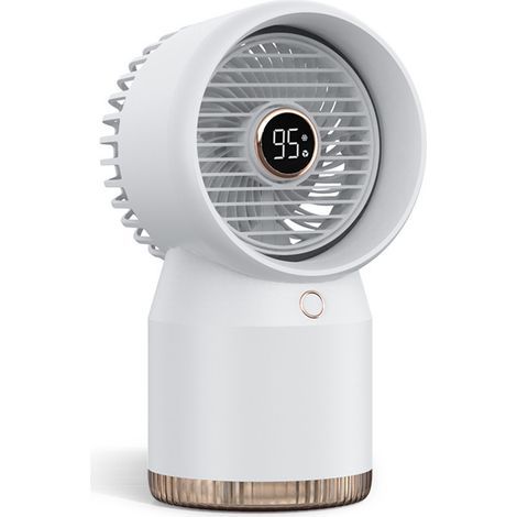 Tragbare Mini-Klimaanlage, leiser Schlafzimmerventilator, wiederaufladbare mobile USB-Klimaanlage, kleiner Luftbefeuchter (1/5)