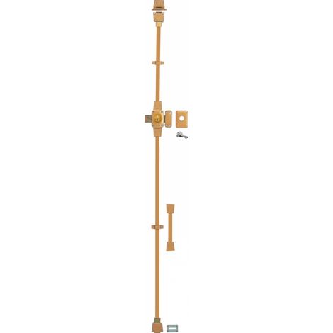 Thirard – Verrou double entrée Mirage 6 – Cylindre laiton 45mm – Tringles en acier 3 points – 3 clés incluses – Pour porte d'entrée sécurisée (1/5)