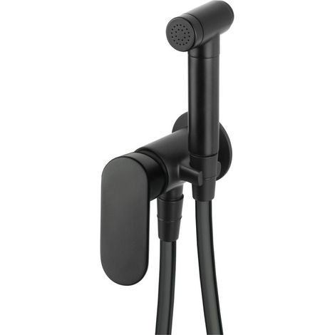 Mitigeur bidet encastré avec douchette finition noire - Montain