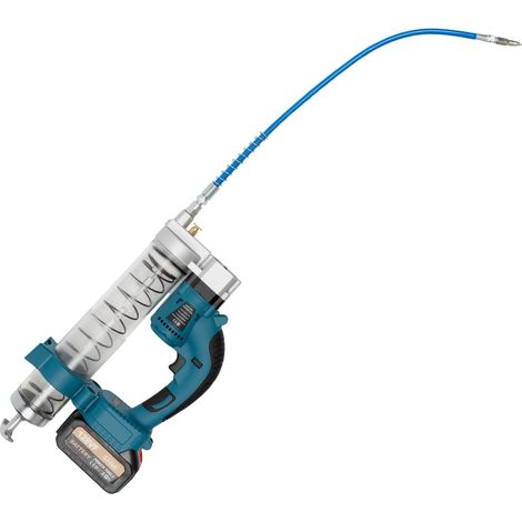 Pompa per grasso a batteria da 21 V e 560 W, pompa per grasso elettrica con batteria, pompa per grasso elettrica senza fili, kit pompa per grasso portatile con luce LED