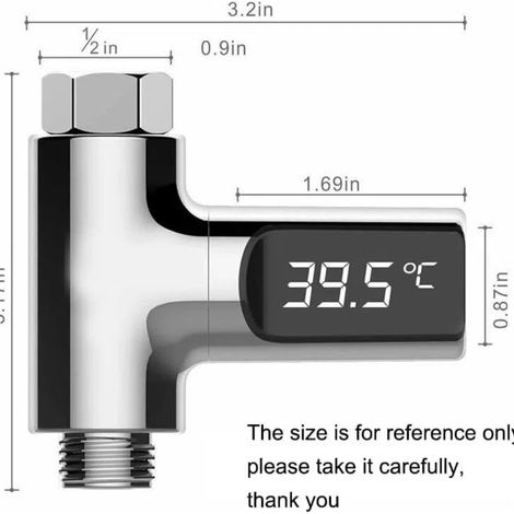 Thermomètre de douche LED numérique pour bain de usage quotidien (1/4)