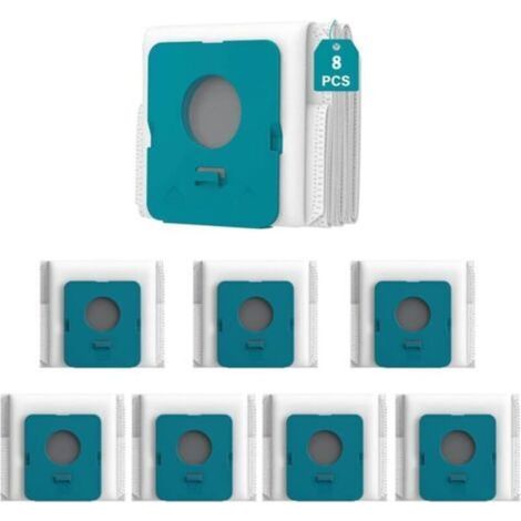 Lot de 8 sacs d'aspirateur pour Samsung Bespoke Jet Pro Extra/Complete Extra, grande capacité, 2,7 l, pour Samsung Clean Station VS20A95973B / VS20A95823W / VS20A95943N (1/5)
