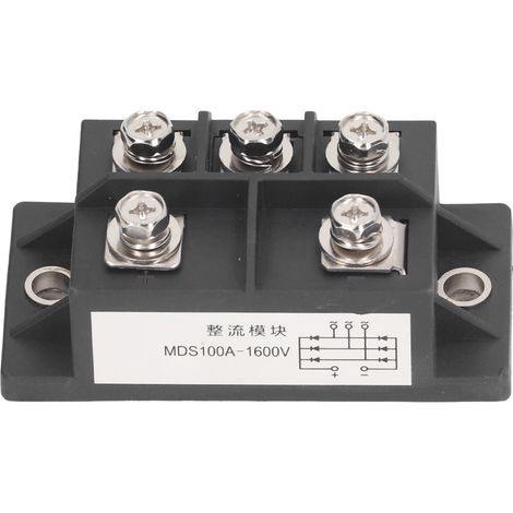 Module redresseur triphasé 100A 1600V avec dissipateur thermique en laiton pour alimentation (1/5)