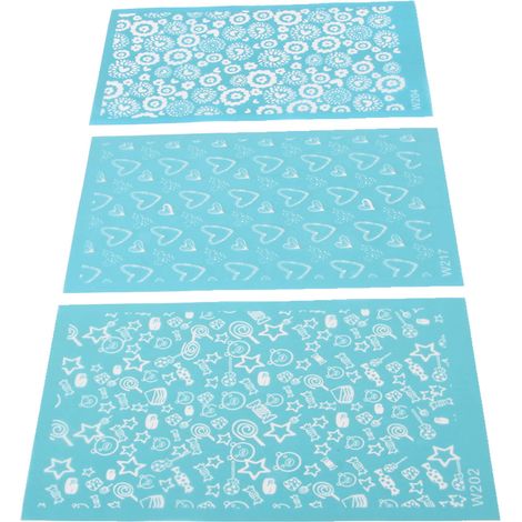 Kit de 3 grattoirs à texture DIY pour imprimer des motifs sur des surfaces polymères avec les plaques d'impression en argile populaires 202, 204, 217 (1/5)