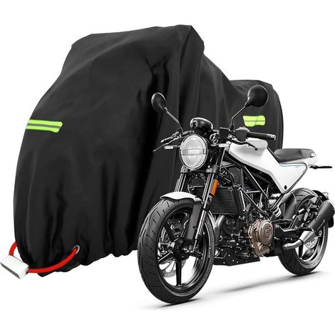 XXXL Motorradabdeckplane Wasserdicht Outdoor Schutzhülle 245x105x125cm (1/5)