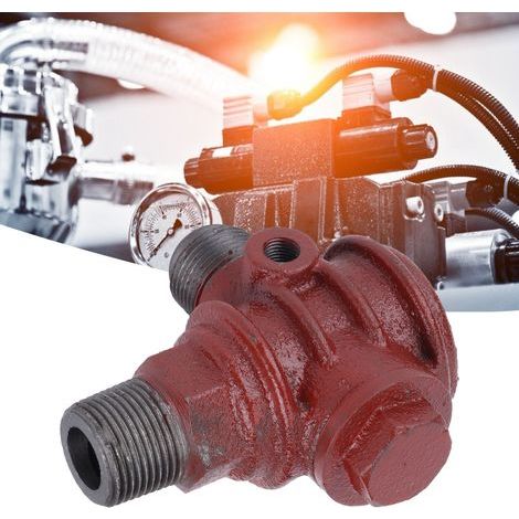 Cast Iron Non-Return Valve, Unidirectional Piston Type, Low Resistance for Air Compressors (1/5)