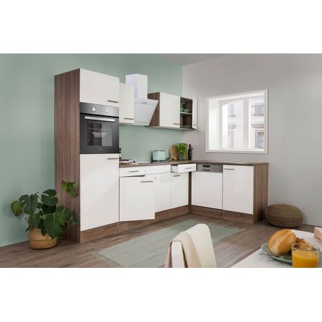 Cucina Angolo cottura Cucina ad angolo Rovere York Bianco Oliver 280 x 172 cm Respekta