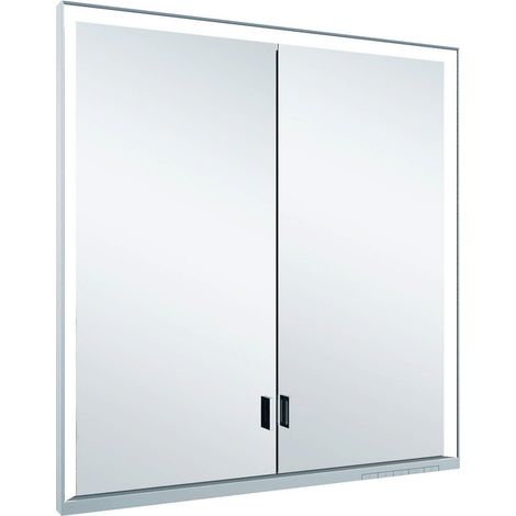 KEUCO Royal Lumos Spiegelschrank Wandeinbau 2-türig, lange Tür,