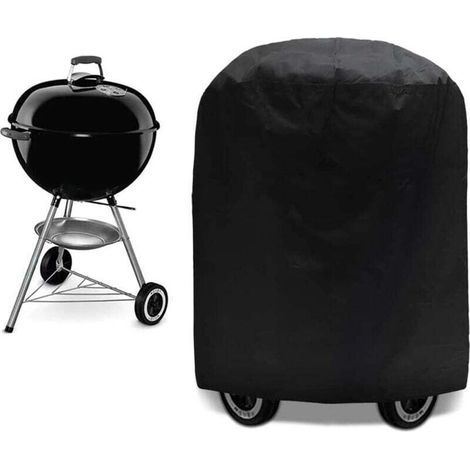 Housse barbecue protection BBQ anti-UV, eau, humidité, pour Weber, Holland, etc. 75x70 cm (1/4)