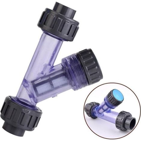 Filtre Tuyau PVC Type Y - Crépine tubulaire Usage aquarium et irrigation - 40mm diamètre intérieur (1/5)