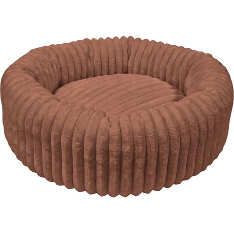 MOKA - Panier chien/chat gros velours côtelé - M - Terracotta