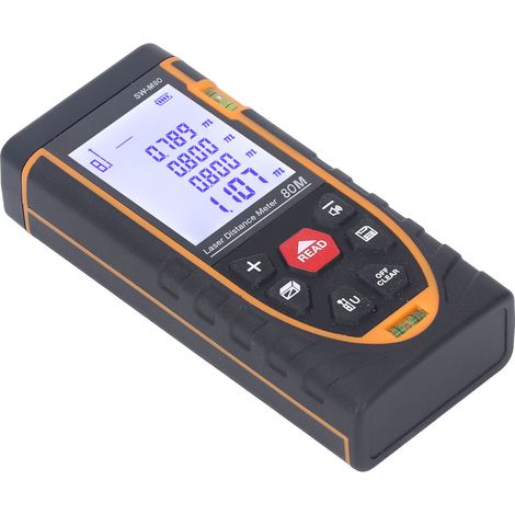 Hochpräziser 80-m-Laser-Entfernungsmesser, Infrarotsensor, HD-LCD-Bildschirm, ABS-Gehäuse, Messwerkzeug für Baustellen und Heimwerkerprojekte (1/5)