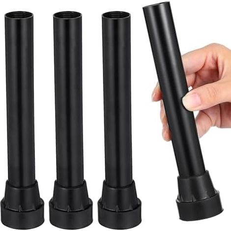 Pièces de Trampoline, 4 pièces Pieds Remplacement Trampoline universels avec couvercles, Tube Jambe en Acier Inoxydable, pièce Rebond pour Mini Trampolines 7 Pouces, Coussin remplaceme -