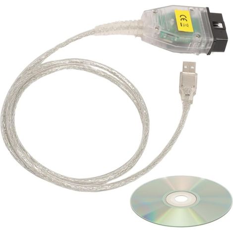 Câble Diagnostic OBD2 - Interface USB FT232RQ - Compatible R56 E87 E93 E70 - Années 1996 à 2008 - 1 Pièce (1/5)