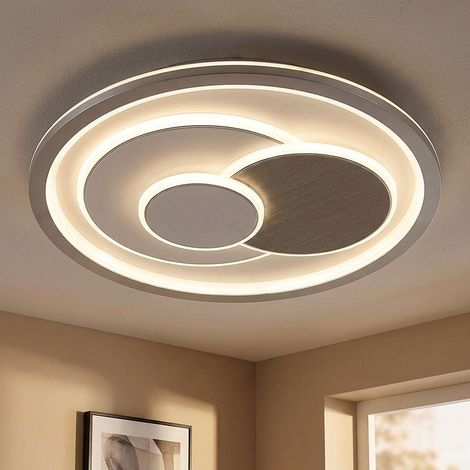 LED Deckenlampe Deckenleuchte Wohnzimmerlampe CCT Memory Weiß Metall H 5,7 cm (1/5)