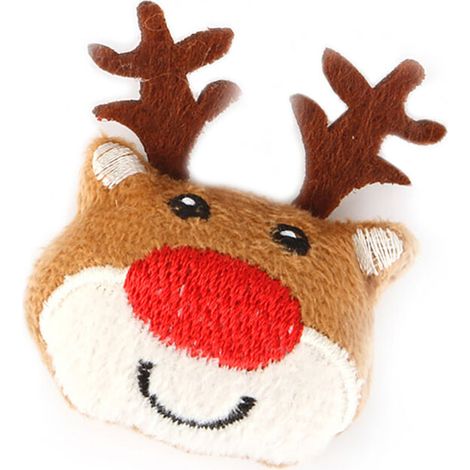 Jeffergarden Peluche sur le thème de Noël, mignonne et raffinée, de fabrication soignée, durable et rembourrée avec un matériau adapté aux animaux de compagnie, taille 4. (1/5)