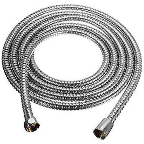Ecleanfy-Flexible de Douche 1.5m, Tuyau Douche avec Anti-Torsion et Anti-Pliure, Noir Mat Universel 1/2" PVC Tuyau de Douche avec Insert en Laiton (1/5)