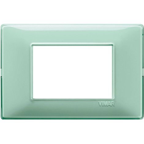 Vimar Plana Abdeckrahmen 3 Module Farbe Minze 14653.44