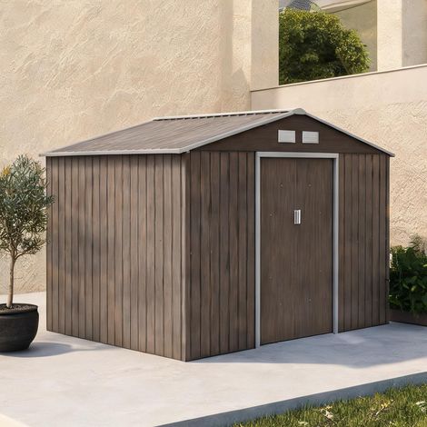 Abri de jardin en aço Galvanizado e PP 2770 x 1950 x 1920 cm (1/5)