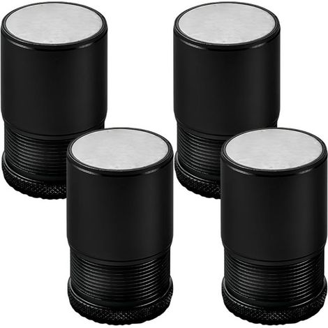 Elevadores de muebles: un juego de 4 elevadores de muebles metálicos ajustables, adecuados para camas, sillas, mesas y sofás. (1/5)