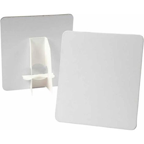 Assiette de présentation - Creotime - 17x19 cm - Lot de 5 - Blanc - Enfant
