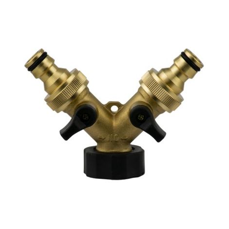 Adattatore per rubinetto a 2 vie con chiave da 3/4", GENIL. (1/2)