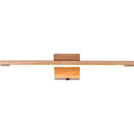 Applique Salle de Bain 10W Bois Moderne Intérieure Luminaire Lumière chaude 60cm (1/5)