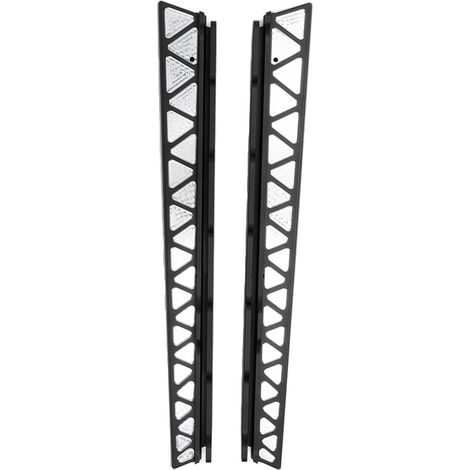 Marchepieds latéraux en alliage d'aluminium haute simulation pour voiture RC Axial SCX6 1/6 Jeep 10,4 pouces, noir (1/5)